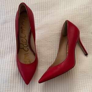 Sam Edelman Red Pointed Toe Stiletto Pumps